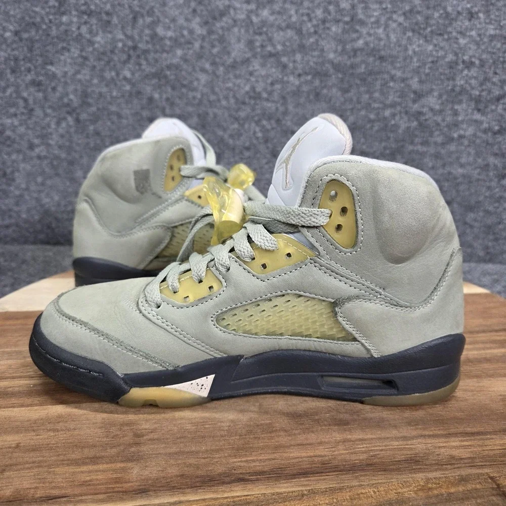 Nike Air Jordan 5 Retro Shoes Youth Size 5Y Jade Horizon Desert Sand 440888-300‎